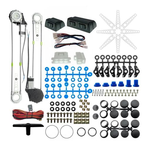 Car Power Window Kit 12V Universal 2 Door Electric Window Lifter Kit