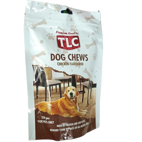 DOG CHEWS Chicken Flavoured HIGH IN PROTEIN LOW IN FATS All-Natural cf