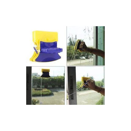 Magnetic window glass cleaner handheld double sided wiper surface tall building cleaning tool