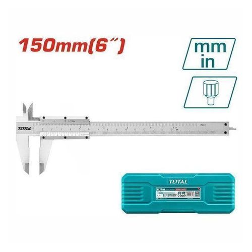 Stainless Steel Vernier Caliper 150mm (6) & 200mm (8) – Precision Measuring Tool with Metric & Inch Scale