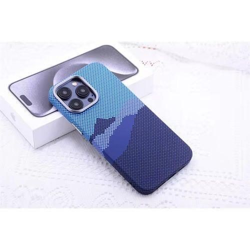 Polycarbonate Carbon Fiber Pattern(Tribal Case), Phone Cases Supports Wireless Charging For Iphone 15 Pro Max
