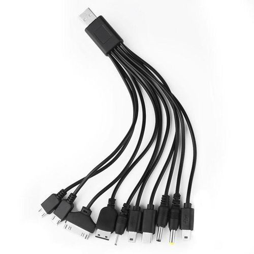 1pc 10 In 1 Multifunctional Charger USB Cables For IPod Ericsson Consumer Electronics Data Cables