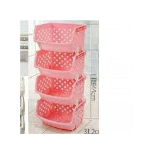 4 Lyer Pink Vegetable Rack