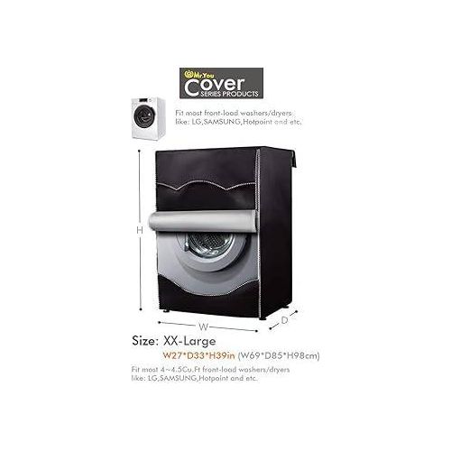 Front load washing machine cover