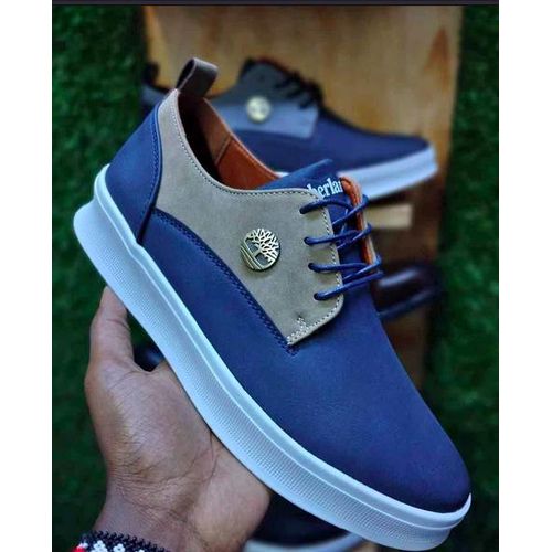 Men’s Casual High-Top Sneakers – Blue