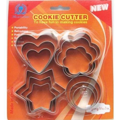 12Pcs Stainless Steel Biscuit Cookie Cutter Baking