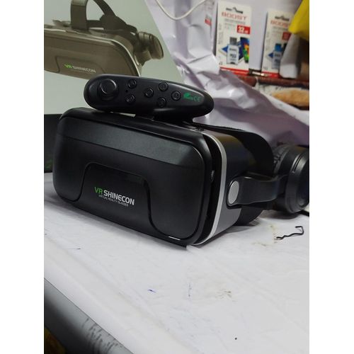 Shinecon Virtual Reality Headset VR Headsets, VR 3D Glasses Virtual Reality Helmet 3D Movie Video Games with Headphone VR Goggle