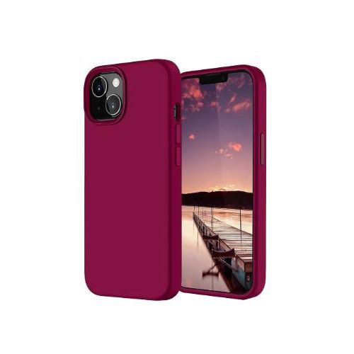 iPhone 13 Mini Soft Silicone Back Cover, Shockproof, Slim Fit, Anti-Fingerprint Protective Case