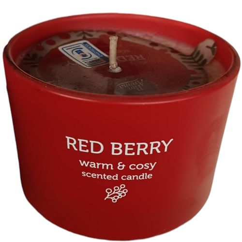 Red Berry WARM & ROSY SCENTED CANDLE Air Freshener Aromatherapy Romantic Ambience Reed Diffuser Supplement nk