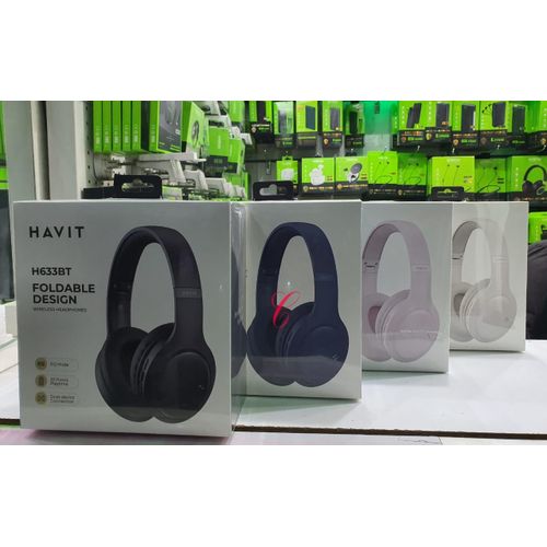 Havit H633BT Foldable Wireless Bluetooth Headphones – Ultra-Portable, Comfortable Fit – Now In Soft Pink Finish