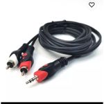 3.5 Mm Jack To 2 RCA Aux Cable