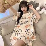 Unisex 2in1 Pajama set short-sleeved with short