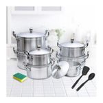 product_image_name-Generic-14 Pieces Heavy Aluminium Cooking Pot Sufuria Set-2