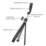 product_image_name-Generic-Adjustable Selfie Stick Tripod with Wireless Remote for Hands-Free Photography-2