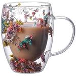 product_image_name-Generic-Transparent Real Flowers Acrylic Cup 350ml (Double Wall, Unbreakable-3