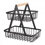 product_image_name-Generic-2 Layer  Fruit Rack Basket Spice Rack-2