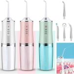 Oral Irrigator 4 Jets 3 Mode Usb Rechargeable Water Flosser Portable Water Jet Waterproof Irrigator Teeth Cleaner