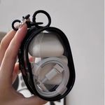 Data Cable & Charger Storage Box – Portable Organizer Case (Black)