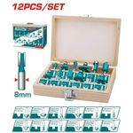 product_image_name-TOTAL-TACSR1121 12pcs Router bits set(8mm)-1