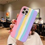 product_image_name-Generic-iPhone 13 Pro Max Rainbow Liquid Silicone Back Case Protective Phone Cover-2
