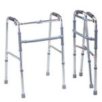 product_image_name-Generic-Foldable Walking Frame Adult Walker, Shinning Silver Frames-1
