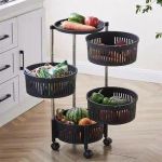  3 Tier Kitchen Countertop Fruit Basket Organizer