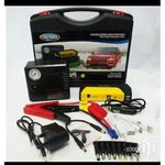 Emergency power supply with jumpstarter and air compresser