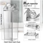 product_image_name-Generic-1L Clear Acrylic Fridge Bottle With Tight Duo Lid-2