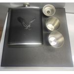 product_image_name-Generic-Hip Whiskey Bottle Set with 2 Tots Cups – 200ml Portable Flask-2