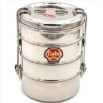 Tisha Stainless Steel Four Layered Tiffin (Lunch Box)