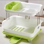 Un Branded Pink 2 Tier Plastic dish rack