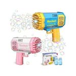 Automatic Bubble Gun Blower With Lights – Fun Outdoor Toy For Kids