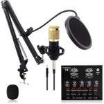 product_image_name-Generic-BM800 Condenser Microphone With V8 Sound Card – Affordable Studio Kit-1