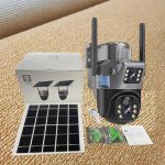 EasySet up, Flashing Light Dual Lens Screen 4G Simcard SoLar Camera 