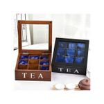 product_image_name-Generic-Wooden 9 Grids Tea Box Tea Bags Container Storage Box-2