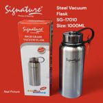 Signature Stainless Steel Vacuum Flask 1000ML Insulated Thermal Water Bottle 