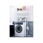 3 Layer Over The Washing Machine Metallic Storage Rack Shelf Space Organizer