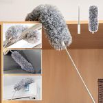 product_image_name-Generic-Microfiber Duster with Extra Long Telescopic Pole Scratch-Resistant Bendable Washable Feather Cleaning Tool for Ceiling Fans Blinds Cobwebs Baseboards-3