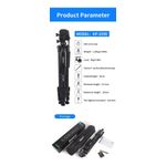 product_image_name-Jmary-KP2599 Professional Aluminium Alloy Fluid Head Tripod with Detachable Monopod Stand, Quick Release Plate, and 360° Pan/Tilt for DSLR, Mirrorless, and Video Cameras-4