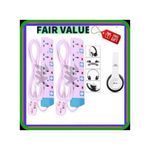 Power King 4 -way Power  Extension Cable- White  + Free  P47