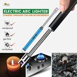 Portable Electronic Gas Lighter – Rechargeable Windproof Kitchen & Outdoor Igniter