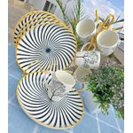 12 PIECE BREAKFAST/DINNER SET(6 CUPS + 6 PLATES )