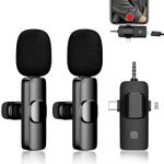 product_image_name-Generic-K15 3 In 1 Wireless Lavalier Microphone For IPHONE/ANDROID/TABLET/Perfect For Vlogging, Podcasts, Presentations, Live Performances, And Professional Recordings., Black-2