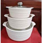 3pcs  Ceramic Serving  Pots