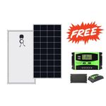Solarmax 500 Watts Solar Panel All Weather Solar Panel + Free 10A Solar Charge Controller 