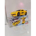 Battery Operated Transforming Robot Car Toy With Automatic Conversion Lights And Sound Effects
