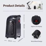 product_image_name-Generic-Portable Room Heater With Automatic Timer Digital LED Display(1000W)-2