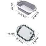 product_image_name-Generic-Collapsible Foldable Chopping Board, TROUGH And Drainer-2