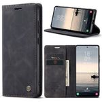 product_image_name-Generic-Caseme Oppo A3x Black Retro Flip Wallet Suede Leather Cover Case – All-Round Protection with Card Holder, Card Slots, Magnetic Closure, Foldable Stand-2