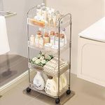 product_image_name-Generic-4-Tier Multifunctional Shelving Trolley Rack – Acrylic Shelves with Stainless Steel Fram-1